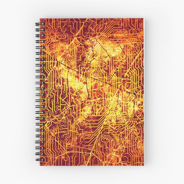 Item preview, Rusty Gold Steam Punk Circuit Board Pattern designed and sold by bexilla.