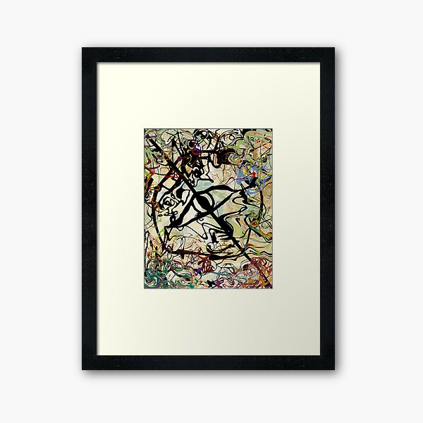 the line that's drawn between good and bad Framed Art Print