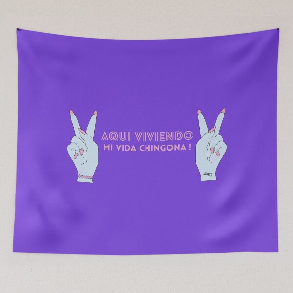 Item preview, Aqui Viviendo Mi Vida Chingona designed and sold by Viridiana Osio.
