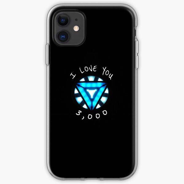 Arc Reactor I Love You 3,000 iPhone Soft Case