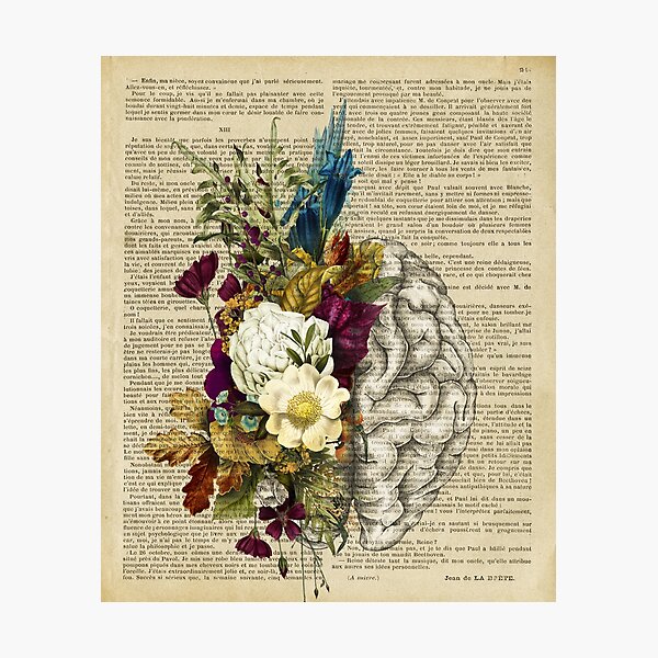 floral brain Photographic Print