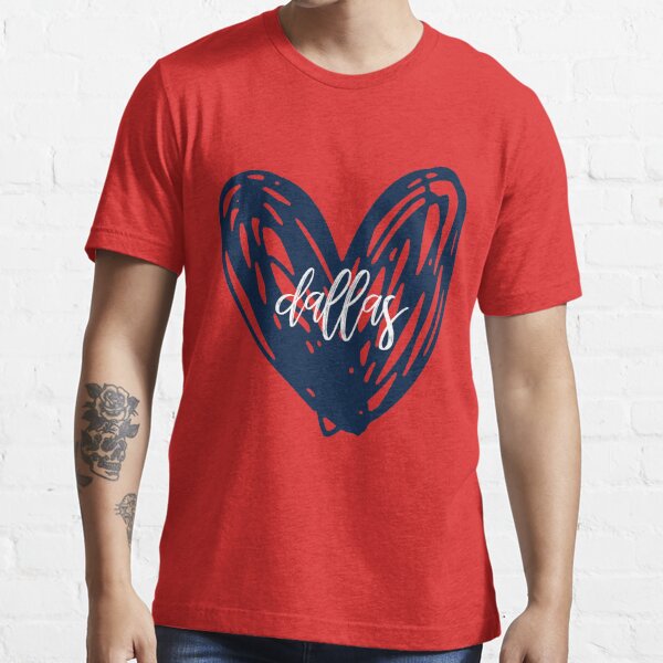 dallas cowboys heart Essential T-Shirt for Sale by Sydney Whitson