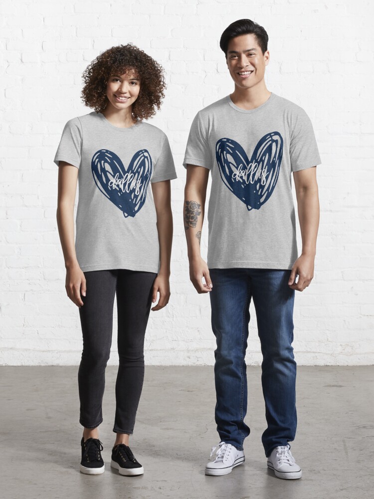 dallas cowboys heart' Essential T-Shirt for Sale by Sydney Whitson