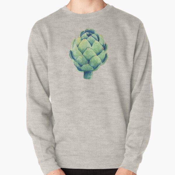 Artichoke in watercolor Pullover Sweatshirt