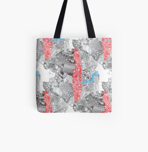 Carrickalinga Map All Over Print Tote Bag