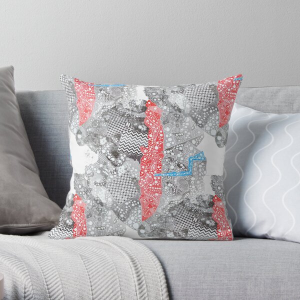 Carrickalinga Map Throw Pillow