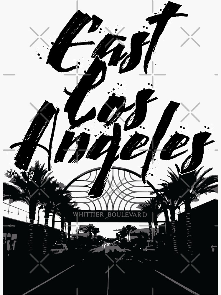 East Los angeles block letters | Sticker
