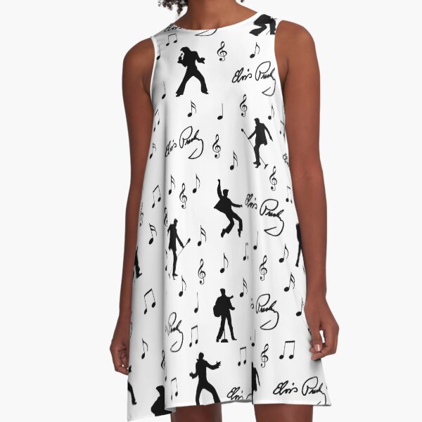 Elvis Presley pattern A-Line Dress
