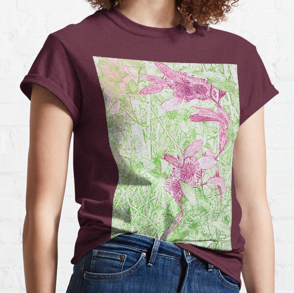 Hakea, Pink and Green Classic T-Shirt