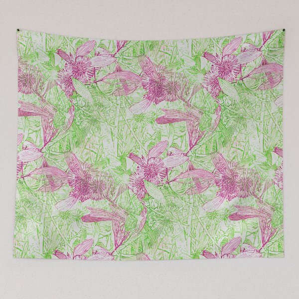Item preview, Hakea, Pink and Green designed and sold by TripodDogShop.