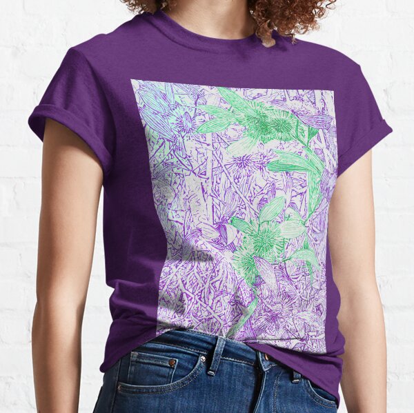 Hakea, Purple and Green Classic T-Shirt