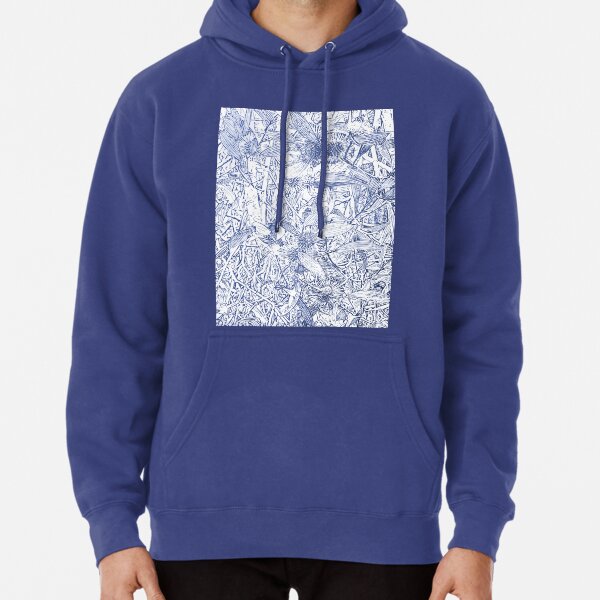 Hakea, Blue Pullover Hoodie