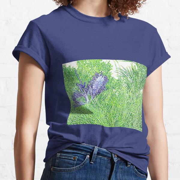 Green and Blue Grevillea Classic T-Shirt