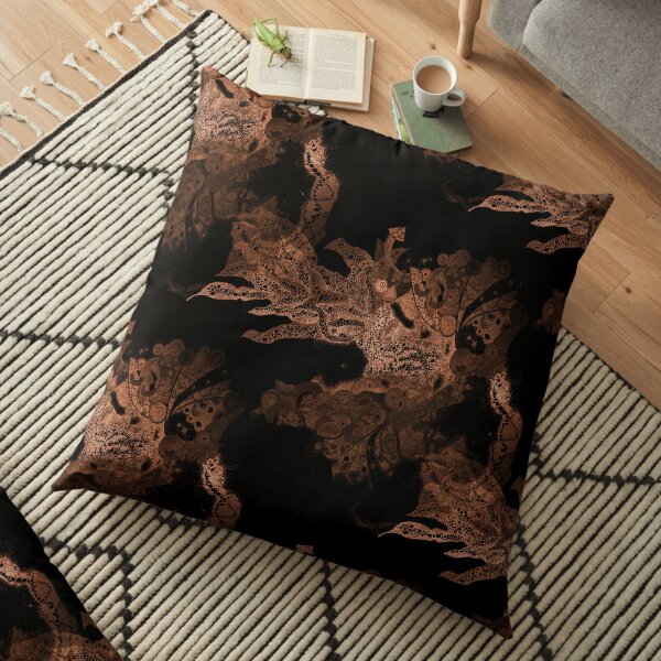 Carrickalinga Waves Copper Floor Pillow
