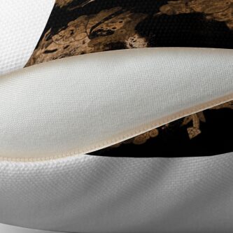 Alternate view of Carrickalinga Waves Gold Floor Pillow