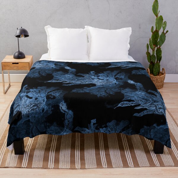 Item preview, Carrickalinga Waves Indigo designed and sold by TripodDogShop.