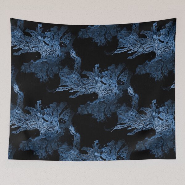 Item preview, Carrickalinga Waves Indigo designed and sold by TripodDogShop.