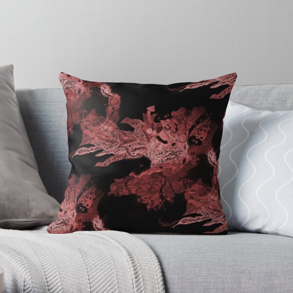 Carrickalinga Wave Red Throw Pillow