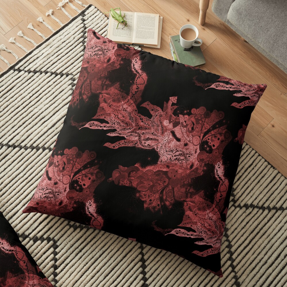 Carrickalinga Wave Red Floor Pillow