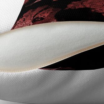 Alternate view of Carrickalinga Wave Red Floor Pillow