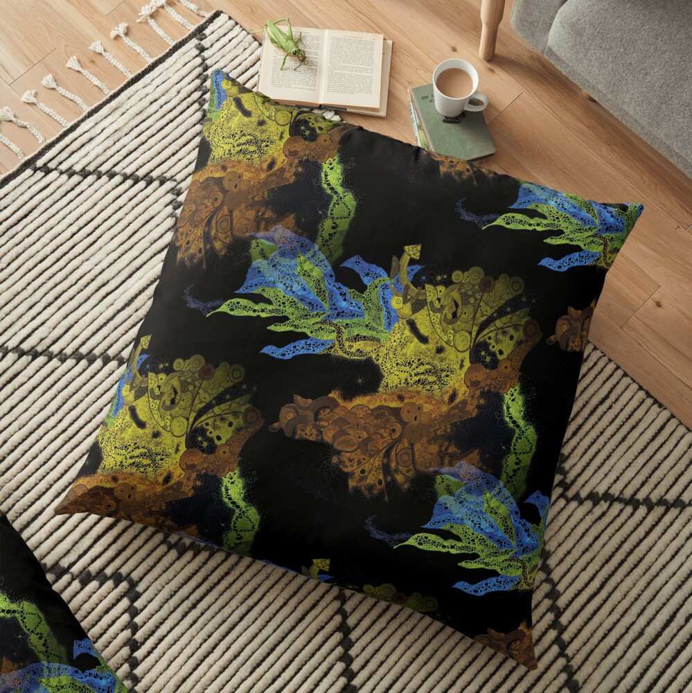 Carrickalinga Waves Invert Floor Pillow