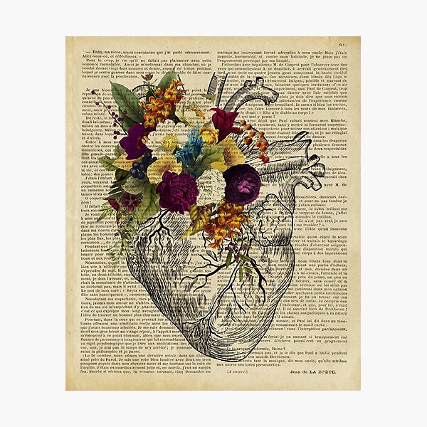 clinic floral heart Photographic Print
