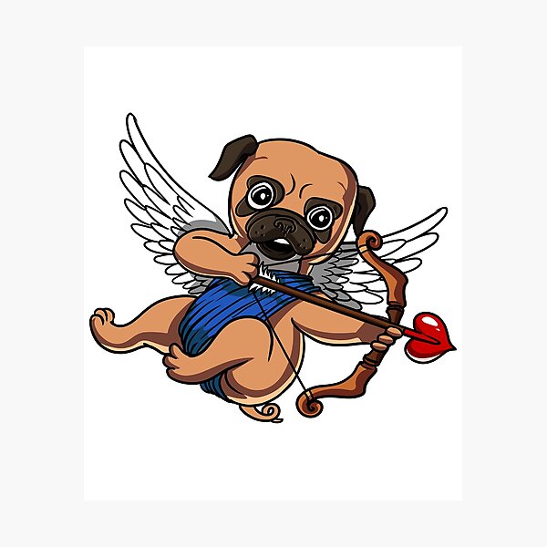 Item preview, Pug Dog Cupid designed and sold by underheaven.