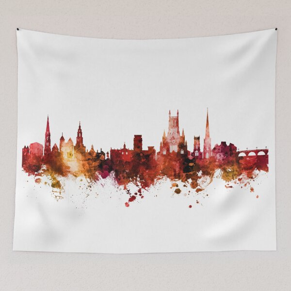 Item preview, Worcester England Skyline designed and sold by ArtPrints.