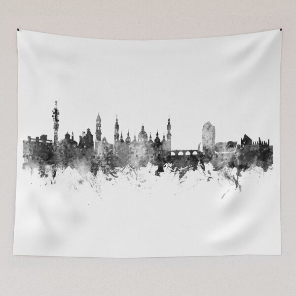 Item preview, Zaragoza Spain Skyline designed and sold by ArtPrints.