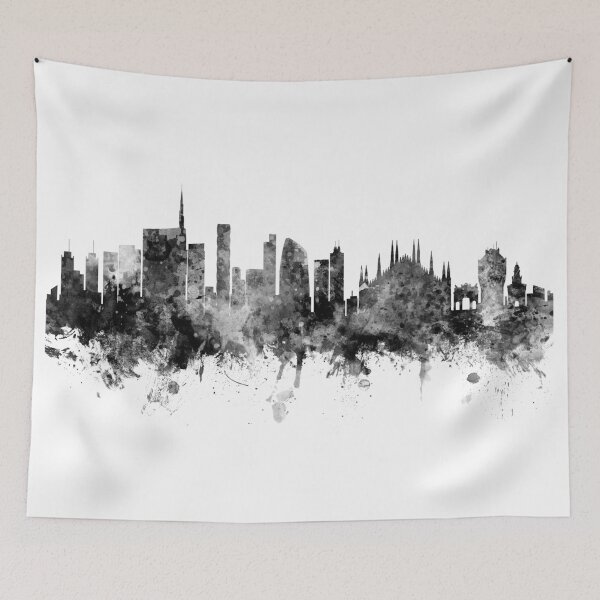 Aperçu de l'œuvre Milan Italy Skyline créée et vendue par ArtPrints.
