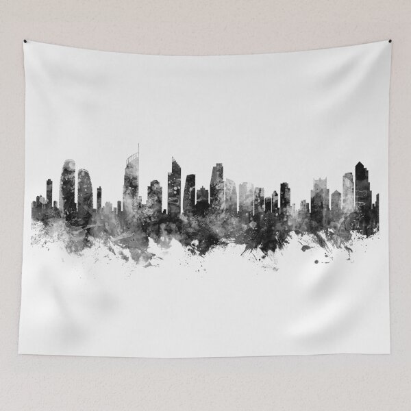 Item preview, Gold Coast Australia Skyline designed and sold by ArtPrints.