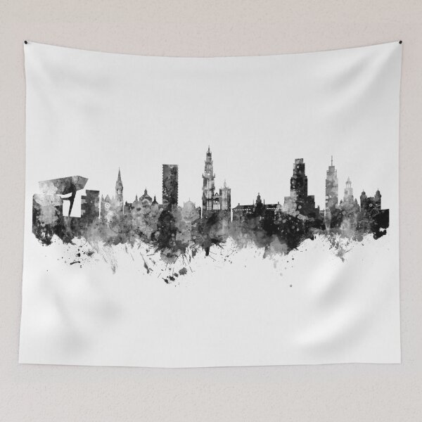 Item preview, Antwerp Belgium Skyline designed and sold by ArtPrints.