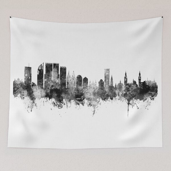 Item preview, The Hague Netherlands Skyline designed and sold by ArtPrints.