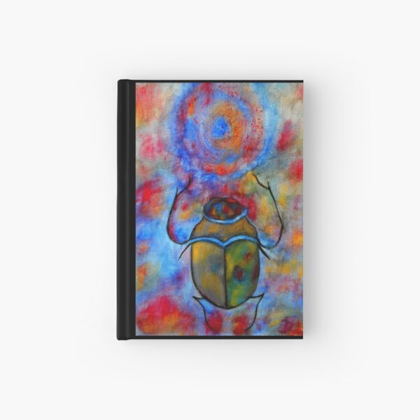 Psychedelic Scarab Hardcover Journal