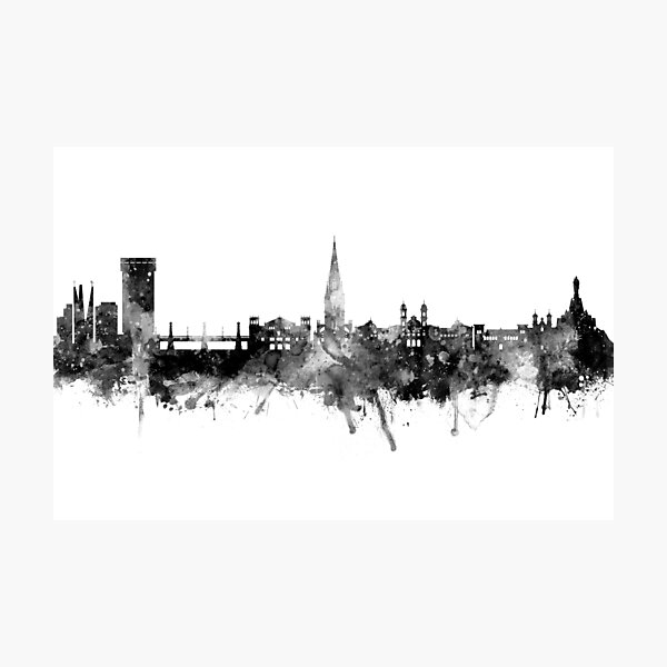 Vista previa del artículo con la obra «San Sebastian Spain Skyline», diseñado y vendido por ArtPrints.