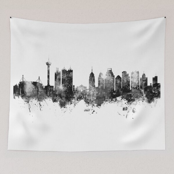 Artikelvorschau, San Antonio Texas Skyline entworfen und verkauft von ArtPrints.