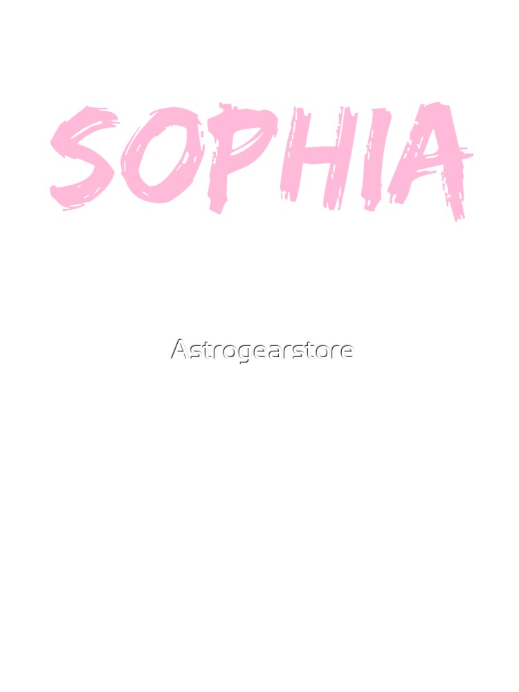 Sophia First Name Personalized Pink Baby One Piece By Astrogearstore Redbubble