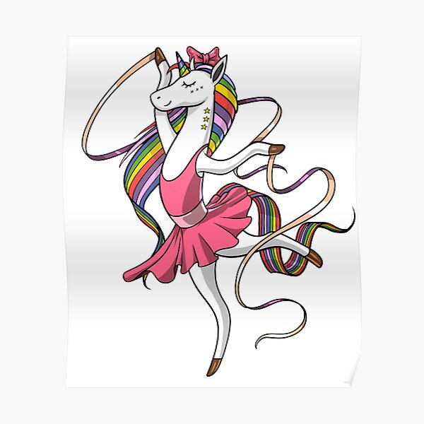 “Unicorn Ballet Dancer Ballerina” Poster by underheaven | Redbubble