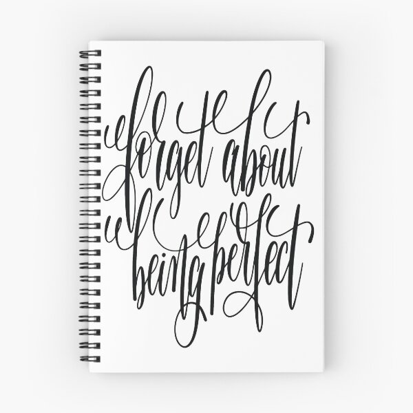 Item preview, Forget About Being Perfect Inspirational Quotes designed and sold by ProjectX23.