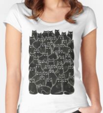 Chats Méfiants T-shirt échancré