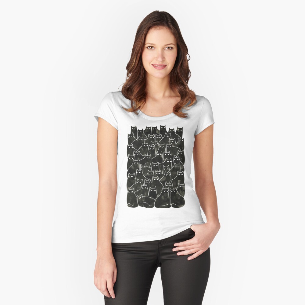 Item preview, Fitted Scoop T-Shirt designed and sold by littleclyde.