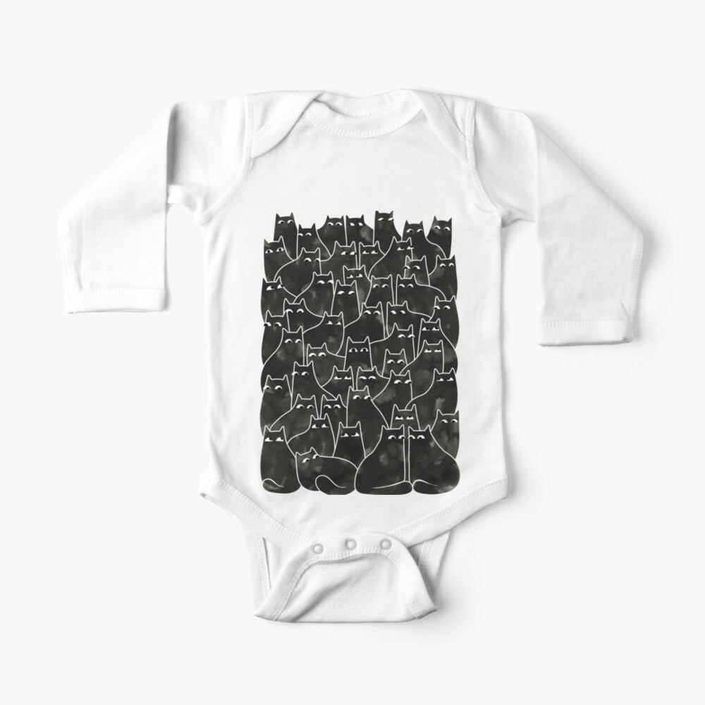 Suspicious Cats Baby One-Piece