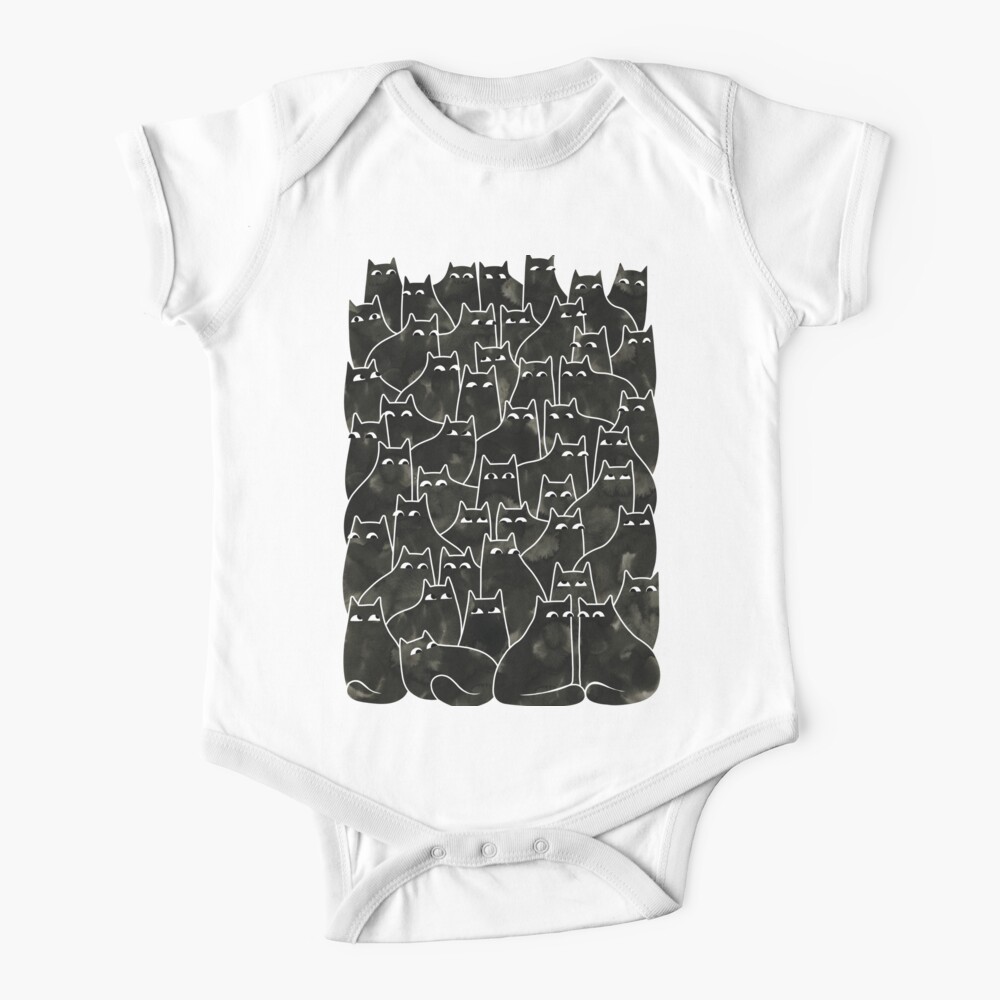 Suspicious Cats Baby One-Piece