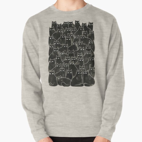 Suspicious Cats Pullover Sweatshirt
