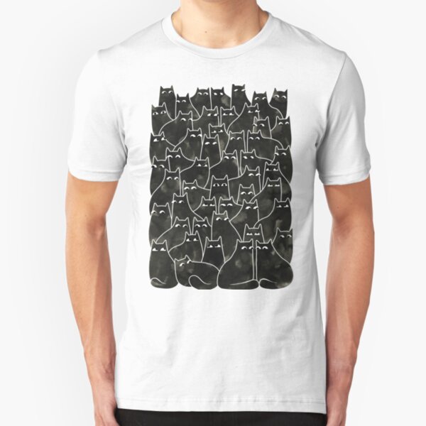 Suspicious Cats Slim Fit T-Shirt