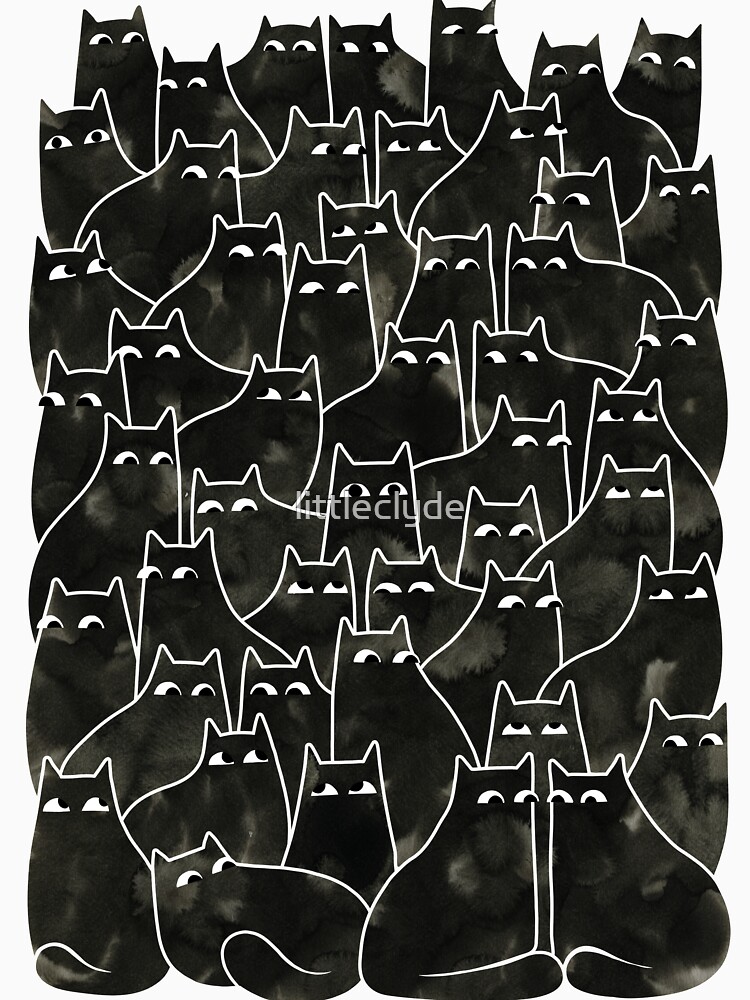 Thumbnail 7 of 7, Essential T-Shirt, Suspicious Cats designed and sold by littleclyde.