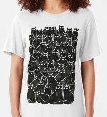 Suspicious Cats Slim Fit T-Shirt