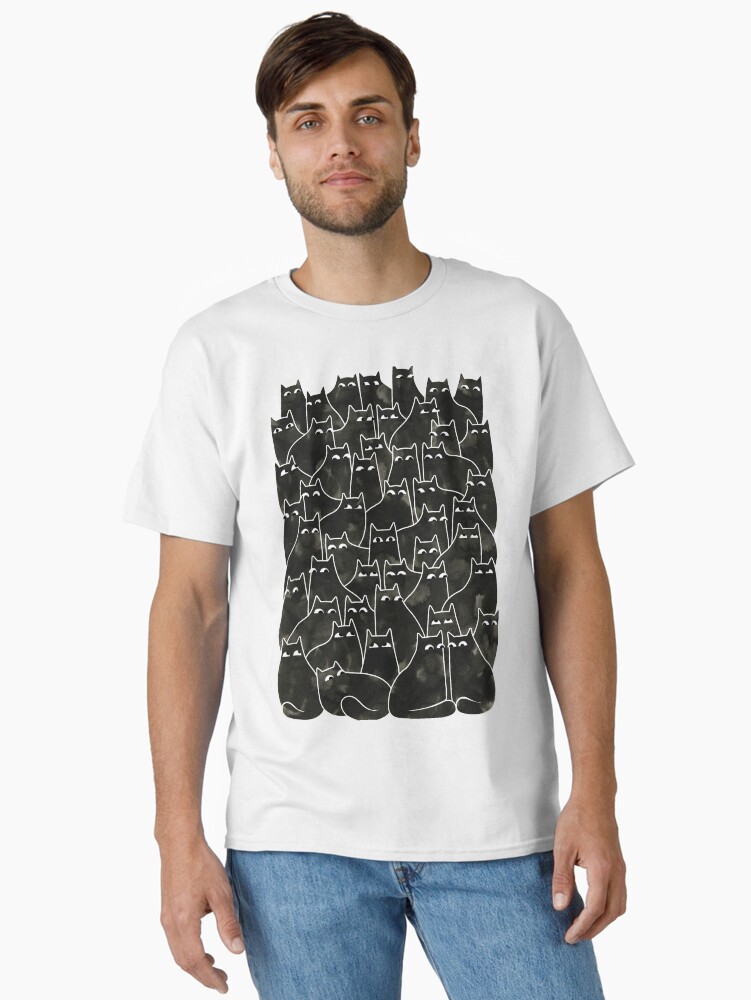 Thumbnail 1 of 7, Classic T-Shirt, Suspicious Cats designed and sold by littleclyde.