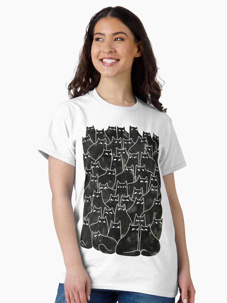 Thumbnail 2 of 7, Classic T-Shirt, Suspicious Cats designed and sold by littleclyde.