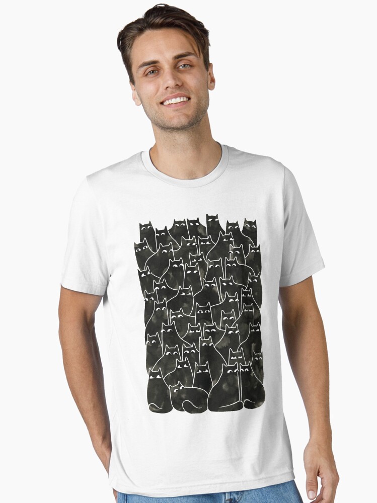 Thumbnail 1 of 7, Essential T-Shirt, Suspicious Cats designed and sold by littleclyde.